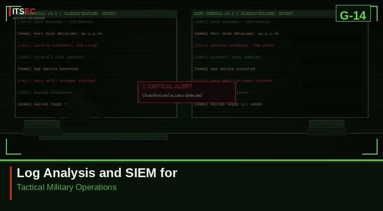 Log Analysis and SIEM for Tactical Military Operations