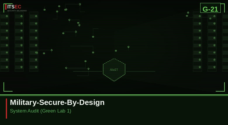 Military-Secure-By-Design: System Audit (Green Lab 1)